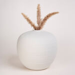 Homez off white ceramic vase 33*33*31.5 cm image number 0