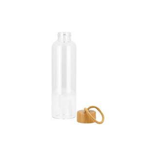 Glass Water Bottle With Bamboo Lid