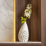 Off white resin coral vase 20*20.2*36 cm image number 2