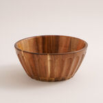 Alberto Acacia wood dark brown salad bowl 24*10 cm image number 1