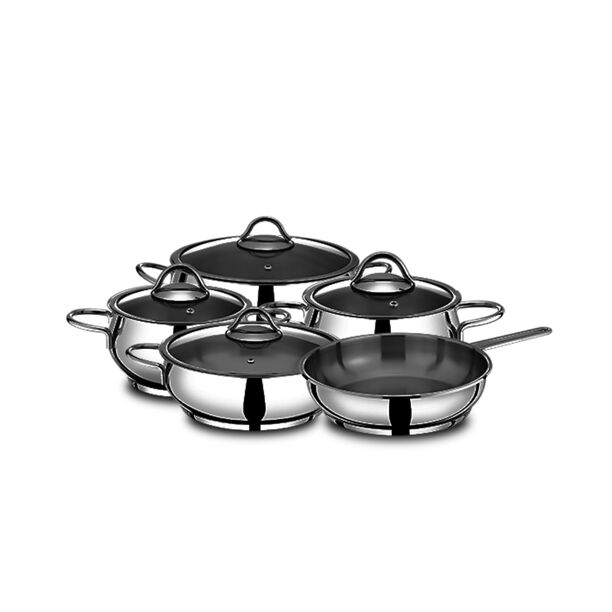 Mistercook 9 piece tombik stainless steel cookware set image number 0