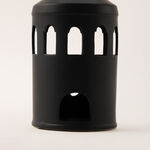 Homez black ceramic candle holder 14.8*14.8*33.7 cm image number 2