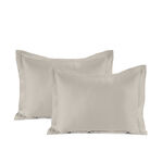 Boutique Blanche 2 pcs beige sateen cotton pillowcases 50*90 cm 300 thread count image number 0