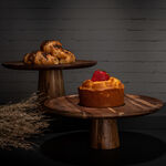 Alberto wooden cake dome with stand 36*13.5 cm image number 5