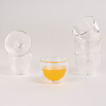 6 Piece Glass Double Wall Coffee Cup image number 3