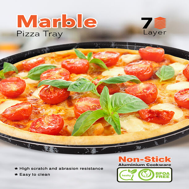 Grandi 3 pcs pizza tray set 26 28 30 cm image number 3