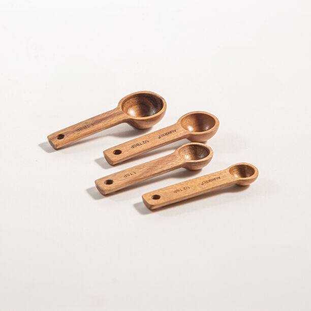 Alberto wooden measuring spoons 4 pcs image number 3