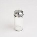 Glass spice jar set with bamboo stand 8 pcs image number 4