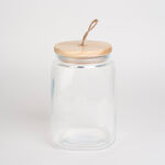 Alberto Glass Jar With Wooden Lid And Hemp Rope 2150Ml image number 1