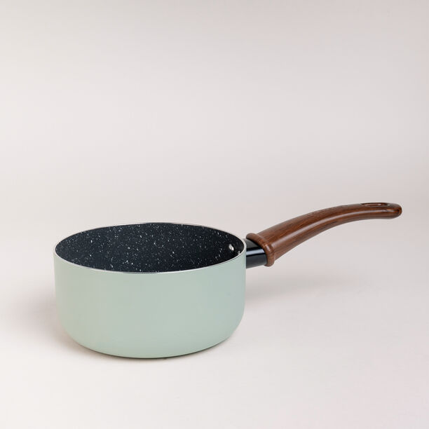 Alberto round green granite sauce pan 16 cm image number 1