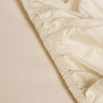 Ambra 600 TC supima cotton fitted sheet 120*200 beige image number 2