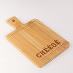 Alberto Bamboo Rectangle Serving Dish For "Cheese" With Hemp Rope image number 1