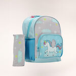 Small backpack with pencil case  ,12 inches , Unicorn image number 0