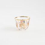 Dallaty gold pattern glass saudi cawa cups 6 pcs image number 0