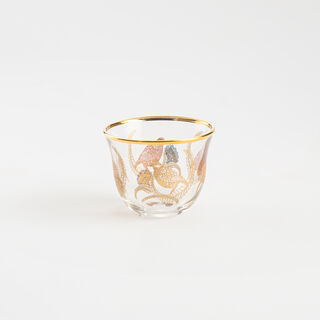 Dallaty gold pattern glass saudi cawa cups 6 pcs