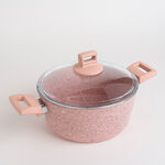 Alberto 7 piece pink granite cookware set image number 4
