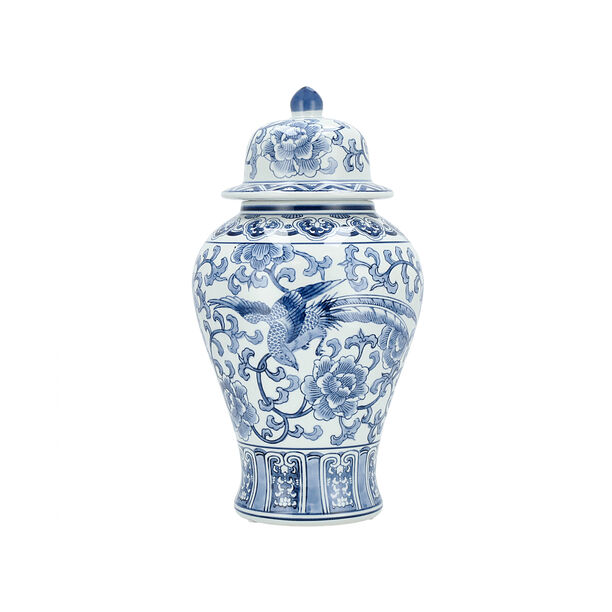 Deco Jar Blue And White 20 *20* 35 cm image number 1