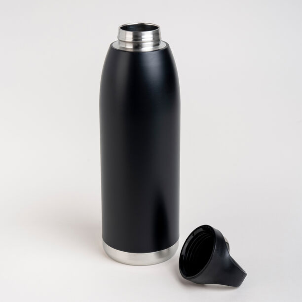 Alberto sainless steel 1L water bottle black image number 1