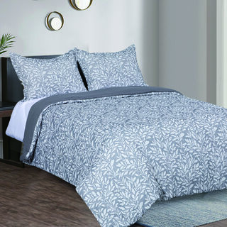 Boutique Blanche grey/white jacquard king comforter set 3 pcs
