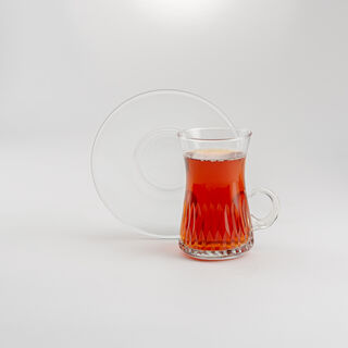 Dallaty glass tea cups 12 pcs