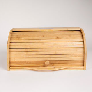 Alberto bamboo bread bin with movable borad 40*32*20 cm