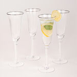 La Mesa 4 Piece Stemware Silver Line image number 0