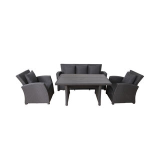 4 Pcs Sofa Set With Dining Table