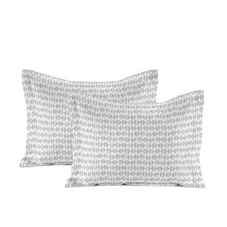 Cottage 2 pcs grey percale cotton pillowcases 50*90 cm 200 thread count