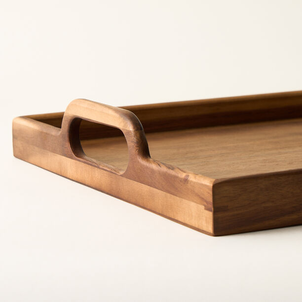 Dallaty rectangular wood tray with handel 50.8*35.6*7cm image number 3