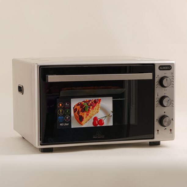 Alberto gray electric oven 40 LT, 1300 W image number 0