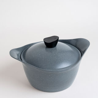 Lahoya 17 piece granite grey cookware set