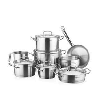 Korkmaz 13 pcs stainless steel cookware set
