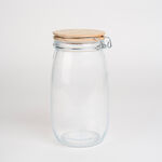 Alberto Glass Jar With Wooden Clip Lid image number 0