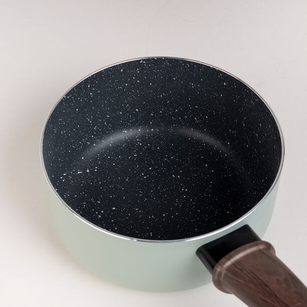 Alberto round green granite sauce pan 16 cm image number 2