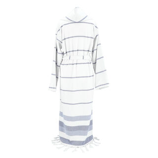 Cottage dark blue cotton bathrobe, size S/M