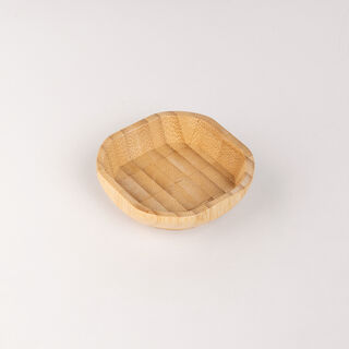 3Pcs Acacia Wood Dip Bowls With Trays