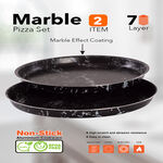 Grandi 2 pcs pizza tray set 26 30 cm image number 0