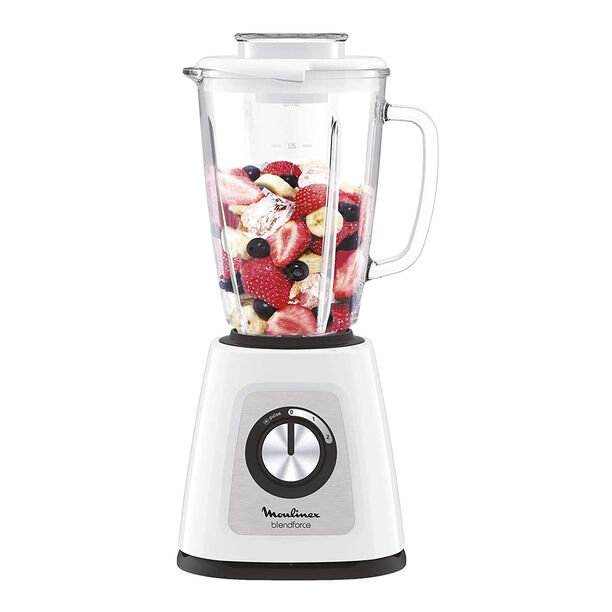 Moulinex blender blend force glass grinder & chopper, 700w image number 0