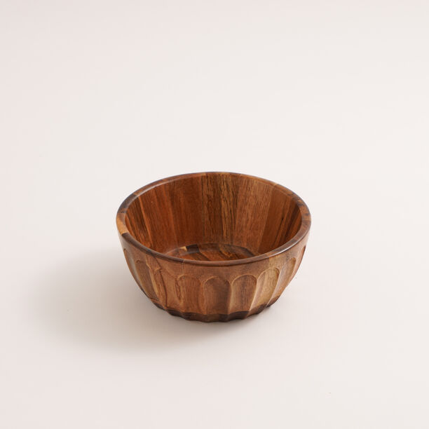 Alberto Acacia wood dark brown salad bowl 19*8 cm image number 0