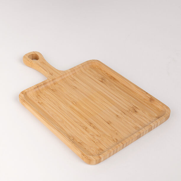 Alberto Bamboo Rectangle Serving Dish With Hemp Rope  image number 0