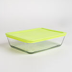 Kitchen classics transparent glass food storage set with lids 12 pcs image number 4