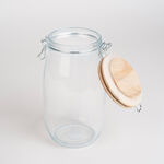 Alberto Glass Jar With Wooden Clip Lid image number 1