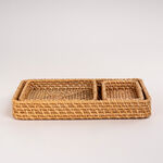 3Pcs Rattan Tray Santorini image number 0