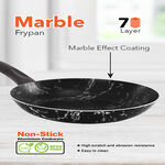 Grandi 4 piece marble frypan set 20 24 28 cm black image number 1