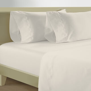 Boutique Blanche 300TC cotton fitted sheet 200*200cm, off white
