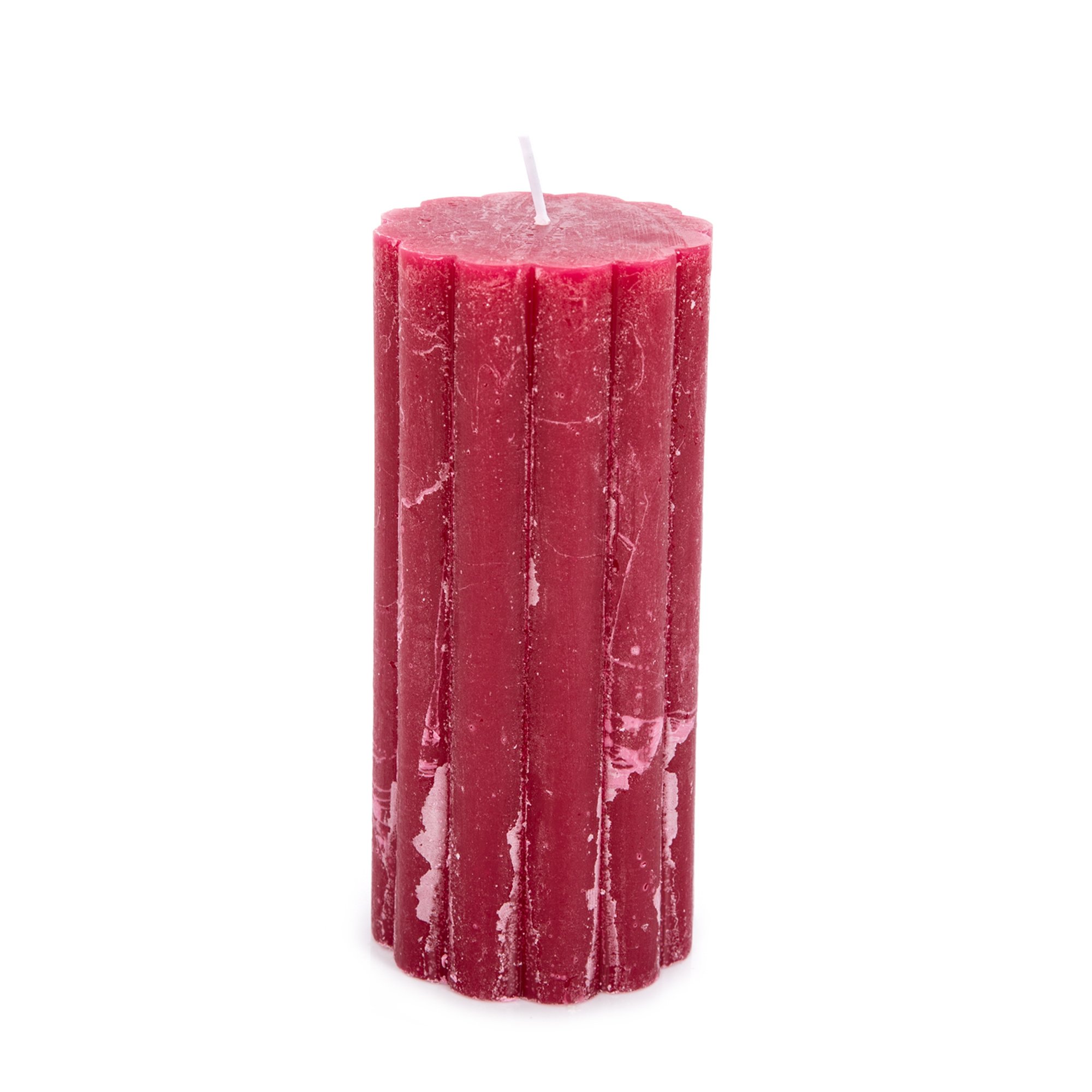 

Pillar Candle Rustic, Ridge Burgundy Berry