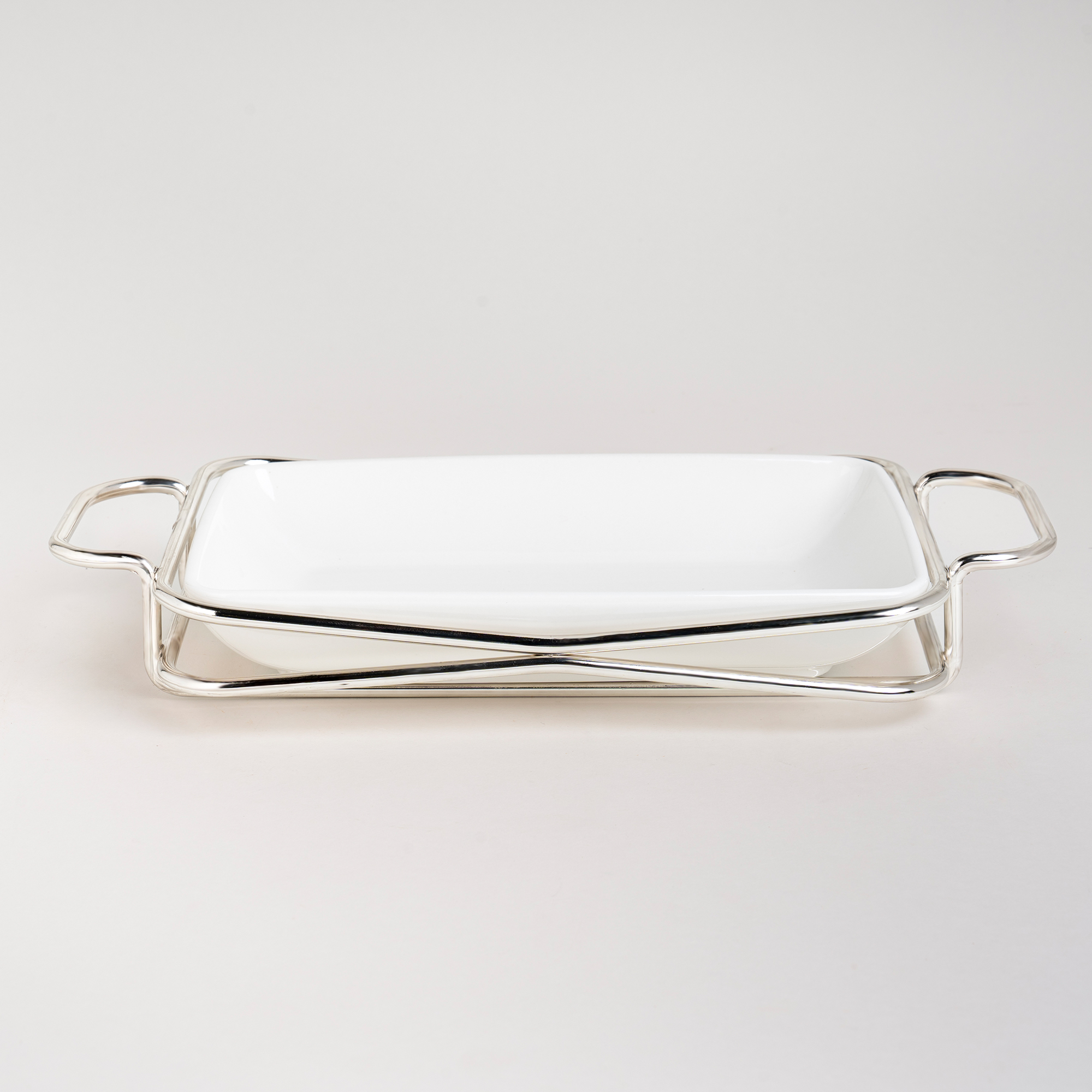 

Rectangular Plate With Stand Silver