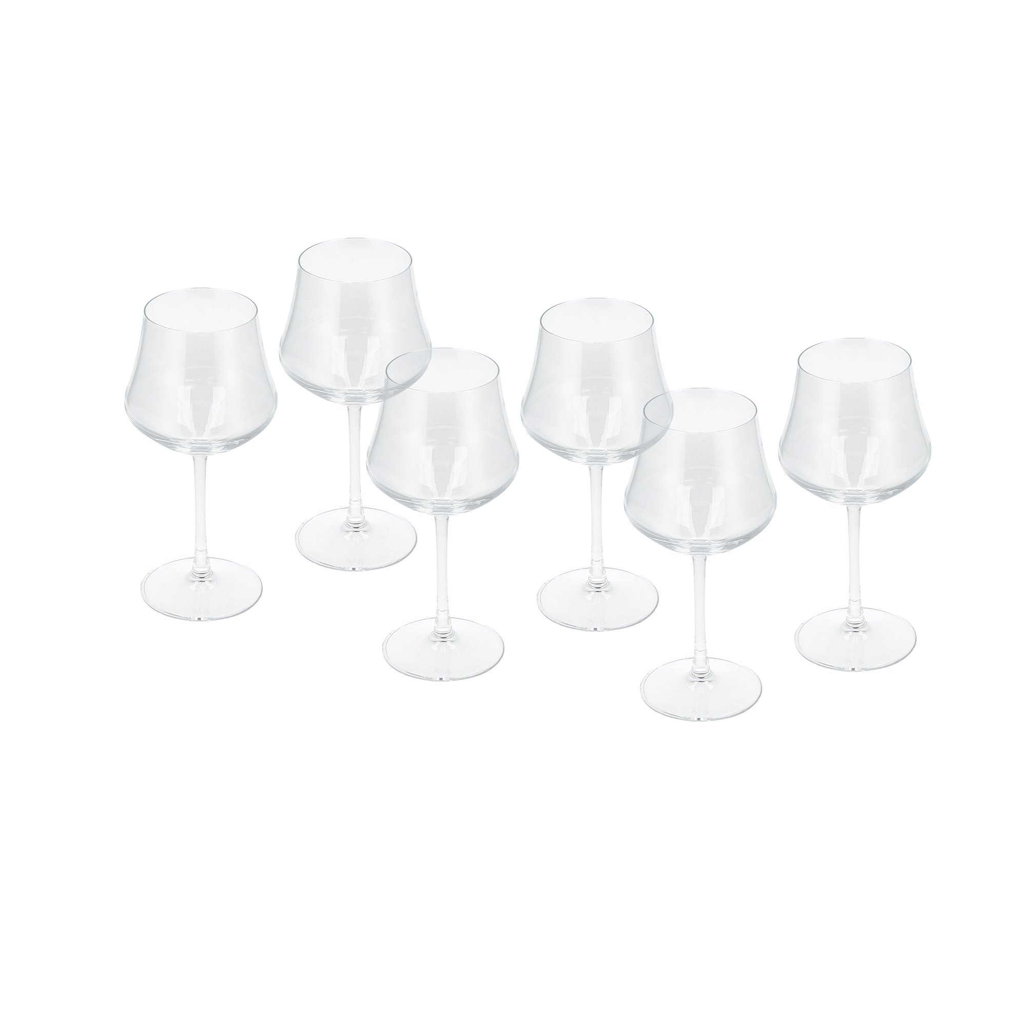 

RCR transparent crystal goblets 6 pcs