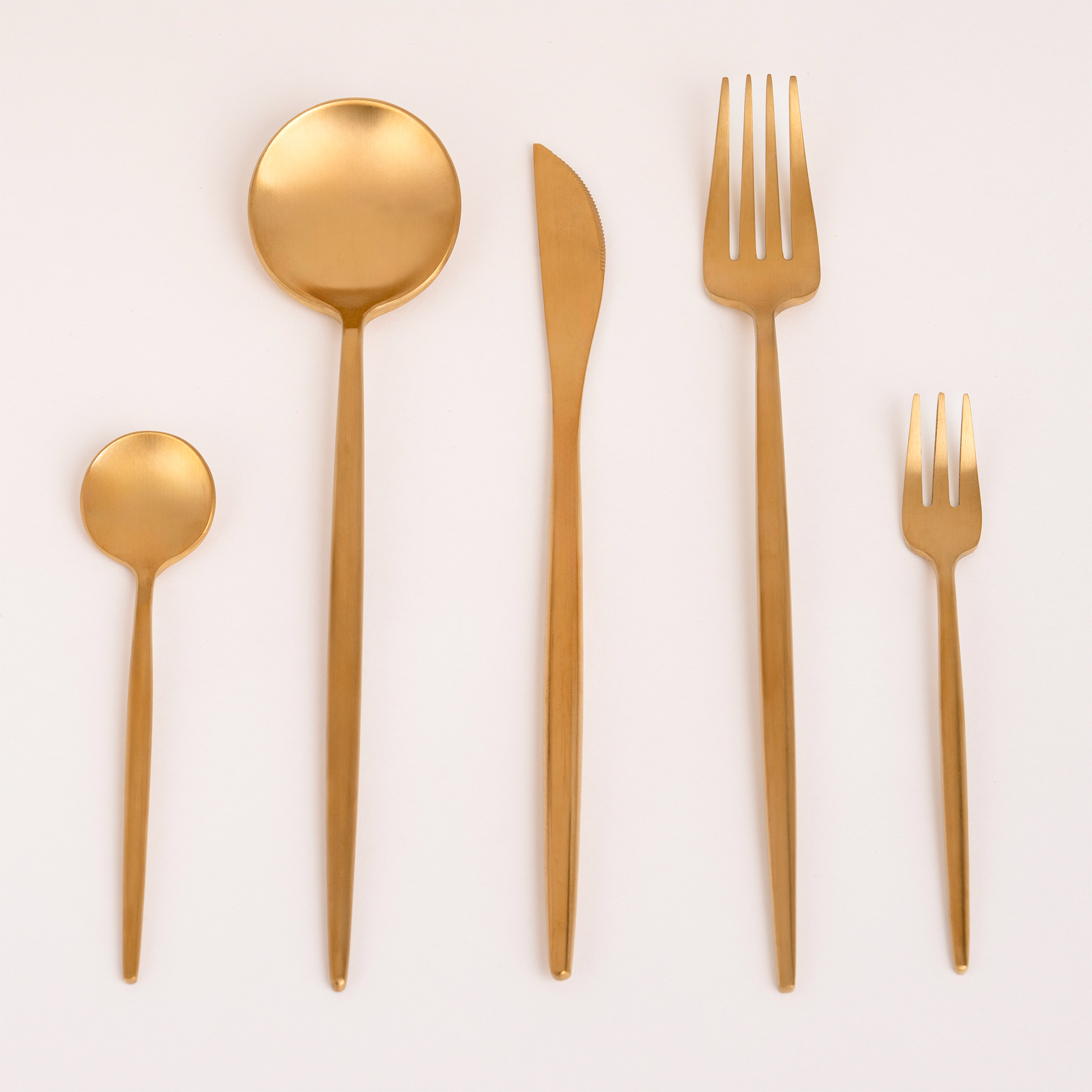 

ROME 20PCS CUTLERY SET MATT GOLD MODERN SHAPE