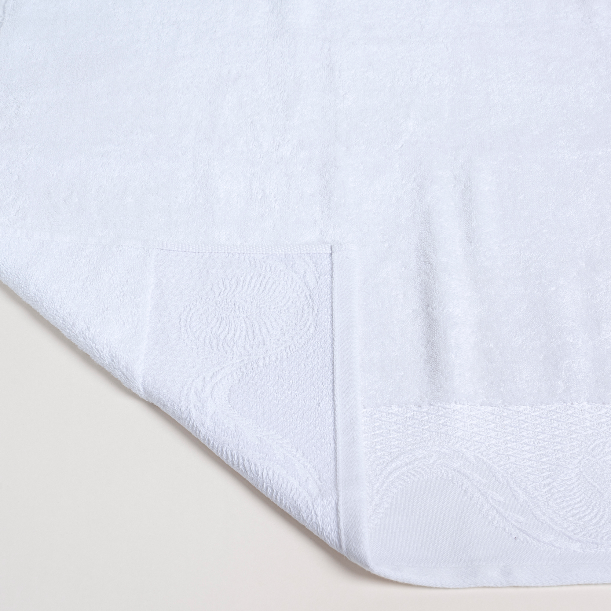 

100% cotton, embroidered hand towel, white 30*50 cm